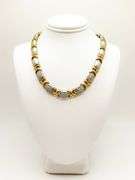 14k gold plated CZ necklace
