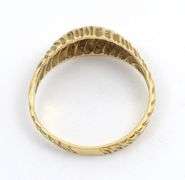 Useful 14k Textured Dome Ring