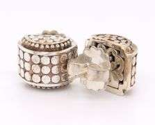 Trendy John Hardy Sterling Silver Earrings