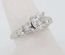 Classic 1.28CTW Diamond Engagement Ring in White Gold