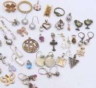 Group Lot of Vintage 925 Sterling Silver Jewelry