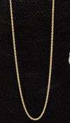 22k Yellow Gold Plated Sterling Silver Diamond-Cut Rope Chain 3.7mm Solid 925 Italy New Necklace 36"