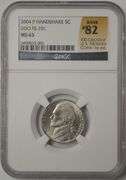 2004-P Handshake Nickel DDO FS-101 NGC MS63