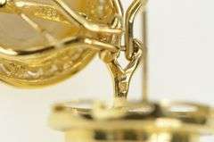 14K Yellow Gold 1.60 Ctw Diamond 14mm Pearl French Clip Earrings