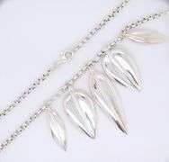 RLM Sterling Silver Leaf Drop Necklace