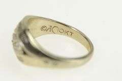 10K White Gold 1986 University of Maryland Ornate Class Ring
