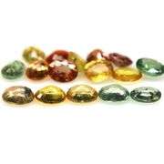 Heated only! 7.40ct fancy color Sapphire set