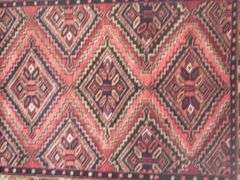 Handmade Persian Sarouk 3.6x10.2