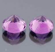 Glittering grape purple 7ct 10mm Amethyst pair