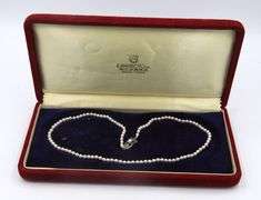 Vintage Mikimoto 3.5mm Pearl Strand Necklace with Sterling Silver Clasp