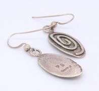 Vintage 925 Sterling Silver Signed Dangle Earrings
