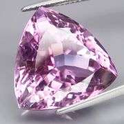 Glittering 15.30ct trillion cut Bolivian Amethyst
