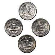 1940 1941 1943 1954 S Mainly Slider Unc Washington Quarters