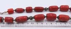 925 Sterling Silver Coral Beads Necklace