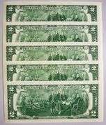 (5) Superb Crisp 2013 $2 Star Replacement Notes San Francisco-Consecutive!