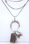 Vintage Sterling Silver Pendant on Chain Necklace