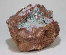 Huge! 3,570ct Selenite and Rosasite specimen