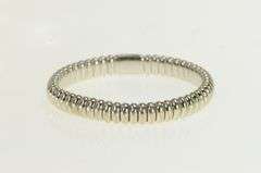 18K White Gold Pave Diamond 8mm Omega Chain Statement Bracelet