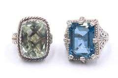Group Lot of 925 Sterling Silver Gemstone Jewelry