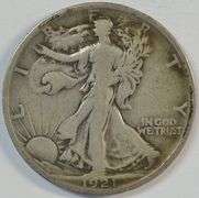 Rare key date 1921-S Walking Liberty Half Dollar in Fine