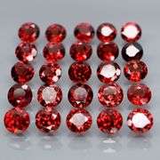 Premium 8.71ct solitaire cut cherry red Garnet set
