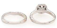 Neil Lane 1.50ctw Diamond Halo Bridal Set in 14K