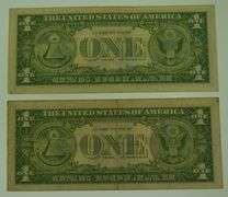 1957 $1 Silver Certificate Blue Seal US Currency Note