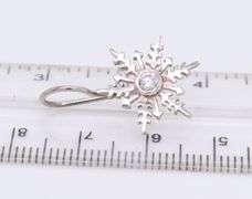 Sterling Silver Snow Flakes Earrings