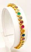 FANCY 10.00 CARAT SAPPHIRE, EMERALD, RUBY, TANZANITE, AMETHYST, CITRINE, TOPAZ, TOURMALINE, PERIDOT, AND MORE! TENNIS BRACELET
