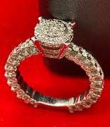CERTIFIED 14K WHITE GOLD AND DIAMOND RING