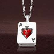 "Vegas Passion" Sterling silver with center dancing stone pendant