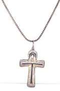 Vintage 925 Sterling Silver Cross Pendant on Chain