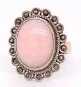 925 Sterling Silver Oval Opal Color Ring