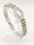 GROUP LOT OF 2X 18KT GOLD PLATED & GEMSTONE WATCHES- BRAND NEW!