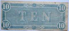 Feb17 1864 Series$10 Confederate States America Note