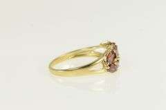 14K Yellow Gold Marquise Garnet Vintage Statement Vine Band Ring