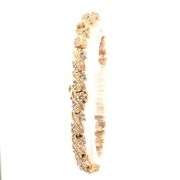 14K Yellow Gold Ctw Diamond Encrusted Vintage Twist Tennis Bracelet