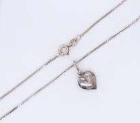 Italian Sterling Silver Heart Necklace