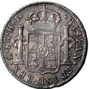 Sharper 1810  IH  Mexico Silver 8 Reales. Mexico City Mint