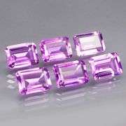 Bright 8.55ct 8x6mm real Bolivian Amethyst set