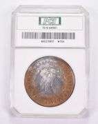 AU55 1878 Morgan Silver Dollar - 8 Tail Feathers Prooflike Graded PCI