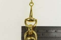 18K Yellow Gold Roberto Coin Stirrup Link Designer Chain Necklace