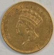 Lovely lustrous 1856 US Type 3 $1 Gold Piece