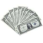 6 & 5 Consecutive CH CU 1957 B $1 Silver Certificates