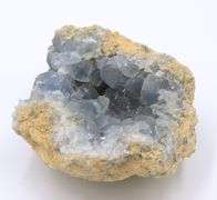 Blue Celestite Cluster Crystal Paperweight