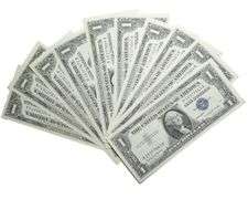 5 Consecutive 1957 B  Series Choice Unc $1 Silver Certificates