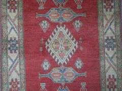 Handmade Kazak Design 2.7x10.6