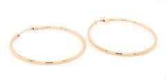 Nice Yellow Gold Thin Hoop Earrings