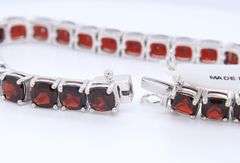 925 Sterling Silver RBC Tourmaline Tennis Bracelet