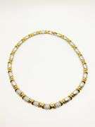14k gold plated CZ necklace